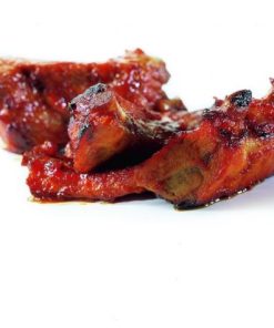 Alternative view of Spare ribs barbecue